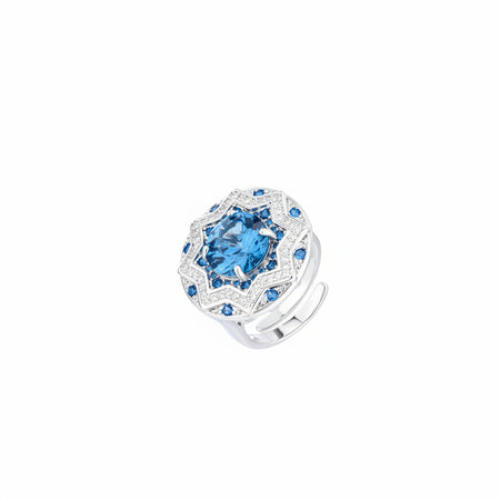 ZIRAVE jewelry simulation blue spinet  ring