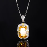 ZIRAVE Jewelry  Vintage Simulated Gemstone Jewelry Set (Pendant + Ring) 3Color
