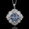 ZIRAVE Imitation Peacock Sapphire Necklace
