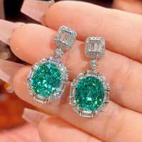 ZIRAVE Jewelry Simulation Para Green Premium Egg-Shaped Jewelry Set