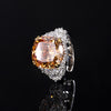 ZIRAVE jewelry simulation corundum retro ring