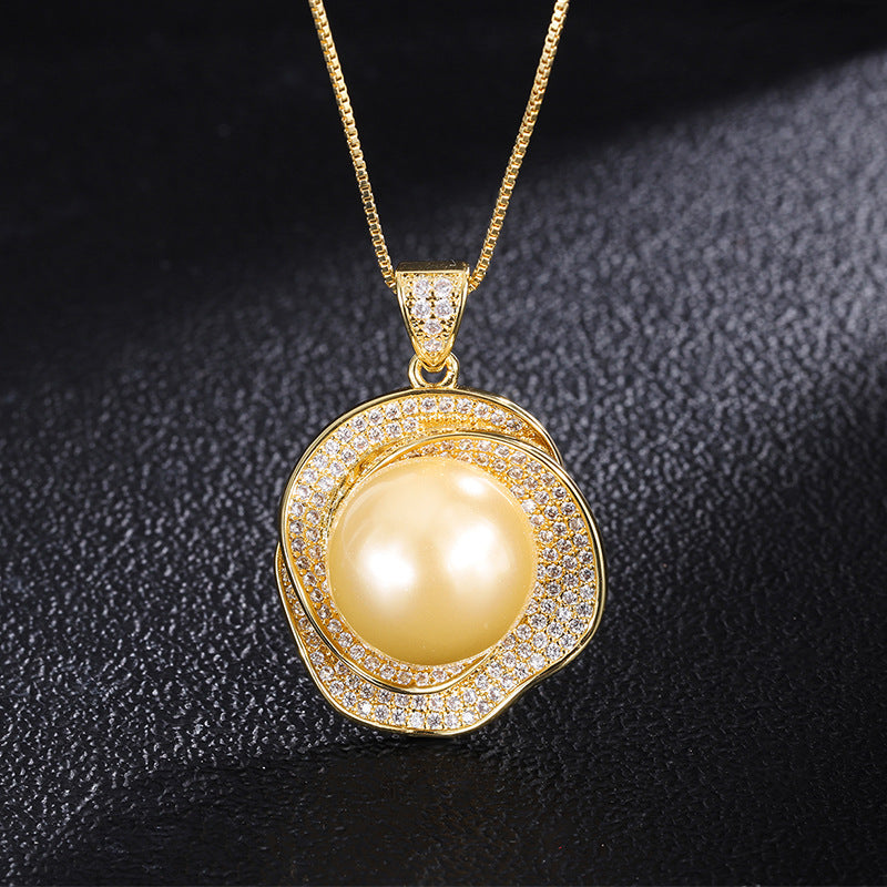 ZIRAVEJewelry Gold-Tone Simulated Pearl Jewelry Necklace