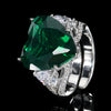 ZIRAVE Jewelry Heart-Shaped Gemstone Adjustable Ring (Multi-Color Options)