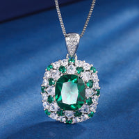 ZIRAVE jewelry simulation color treasure fat square color diamond set