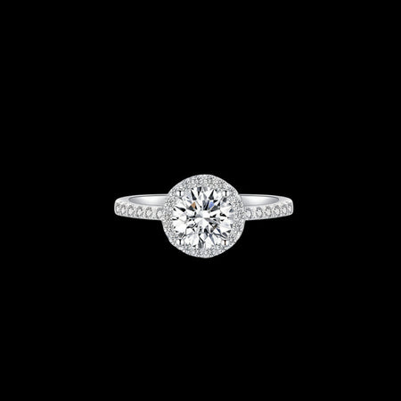 ZIRAVE  Jawelry Royal Halo Simulated Dianmond Ring