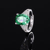 ZIRAVE Jewelry Simulated Pigeon Egg Colored Sapphire Ring