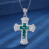 ZIRAVE jewelry simulation color treasure cross fashion pendant
