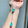 ZIRAVE Jewelry Simulation Paraiba Gemstone Set
