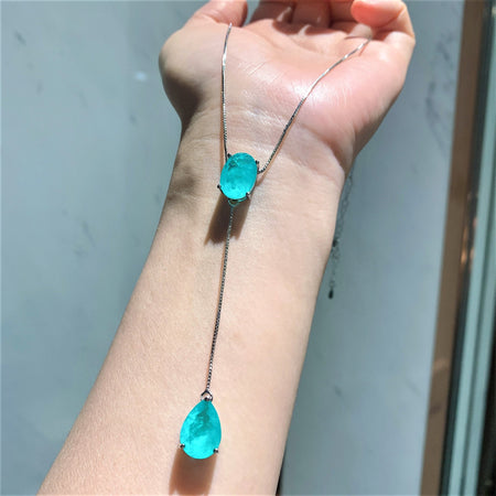 ZIRAVE Jewelry Simulation Paraiba Gemstone Set (Copy)