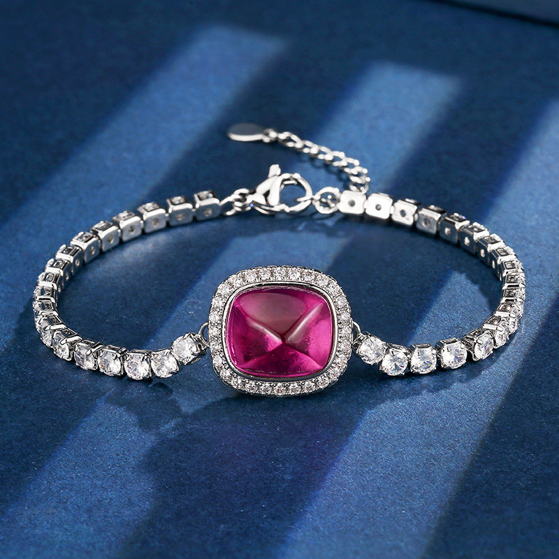 ZIRAVE Jewelry Vintage Sugar Loaf Gem Tennis Bracelet