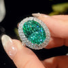 ZIRAVE Jewelry Imitation Para Green Jewelry Set
