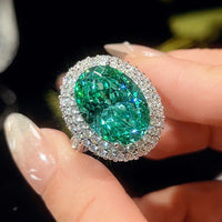 ZIRAVE Jewelry Imitation Para Green Ring