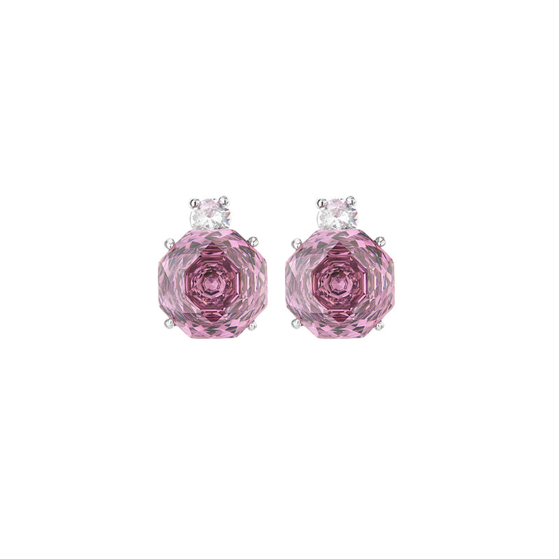 ZIRAVE Jewelry Copper-Based Gold-Plated Dried Rose Minimalist Earrings