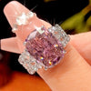 ZIRAVE Jewelry Vintage Open Band Emerald Cocktail Ring