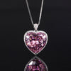 ZIRAVE Jewelry Titanic Heart of the Ocean Heart-Shaped Gemstone Necklace
