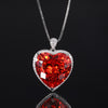 ZIRAVE Jewelry Titanic Heart of the Ocean Heart-Shaped Gemstone Necklace