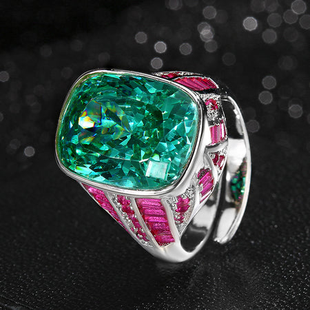 ZIRAVE Jewelry Two-Tone Wide Cocktail Open Ring