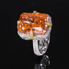 ZIRAVE Jewelry Vintage Simulated Gemstone Rectangle Jewelry Set 3Color