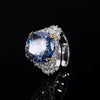 ZIRAVE jewelry simulation corundum retro ring