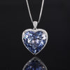 ZIRAVE Jewelry Titanic Heart of the Ocean Heart-Shaped Gemstone Necklace