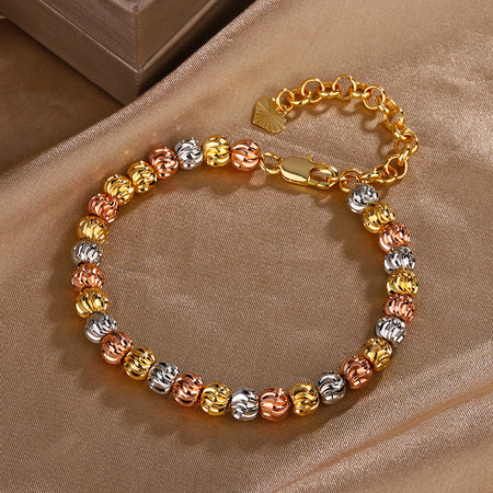 ZIRAVE jewelry retro electroplated color gold bracelet