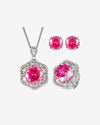 ZIRAVE Jewelry Rose Cut  Gemstone Jewelry Set