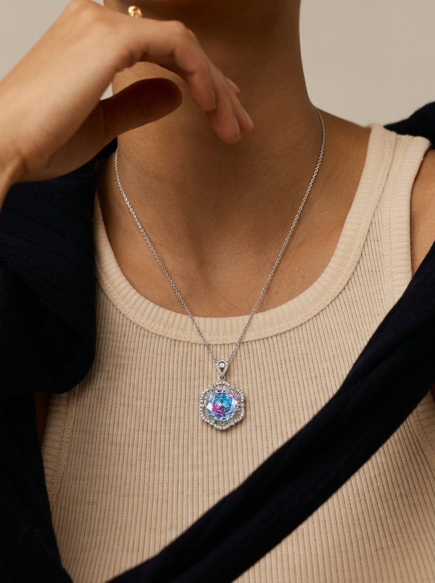 ZIRAVE Jewelry Rose Cut  Gemstone Jewelry Set