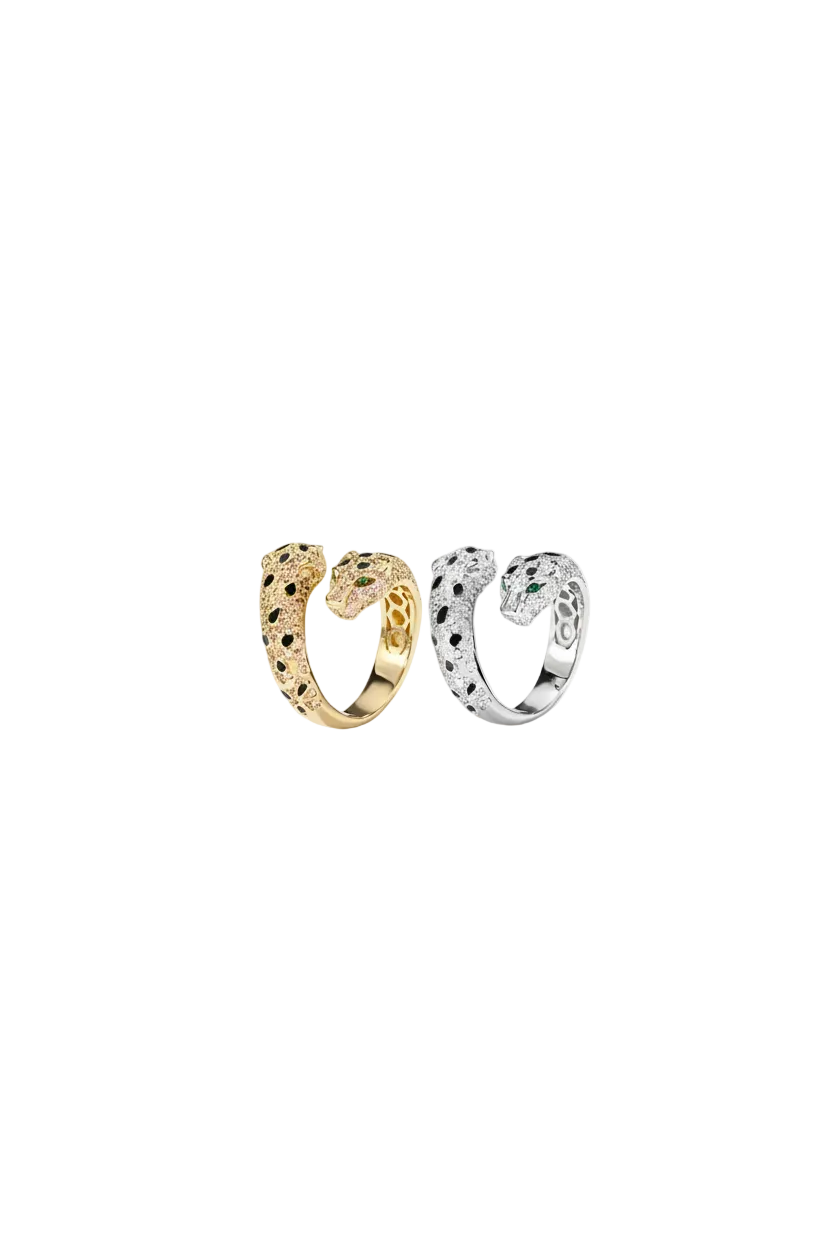 ZIRAVE Jewelry Simulation Gemstone Vintage Leopard Ring