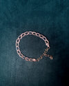 ZIRAVE Jewelry Gold &amp; Light Blue Textured Chain Necklace &amp; Bracelet Collection