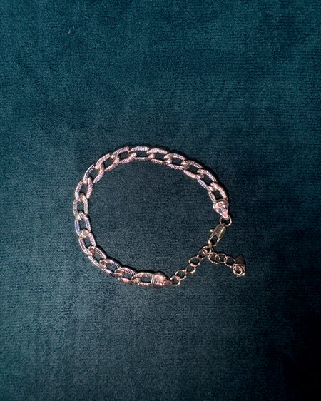 ZIRAVE Jewelry Gold &amp; Light Blue Textured Chain Necklace &amp; Bracelet Collection