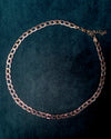 ZIRAVE Jewelry Gold &amp; Light Blue Textured Chain Necklace &amp; Bracelet Collection