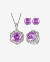 ZIRAVE Jewelry Rose Cut  Gemstone Jewelry Set