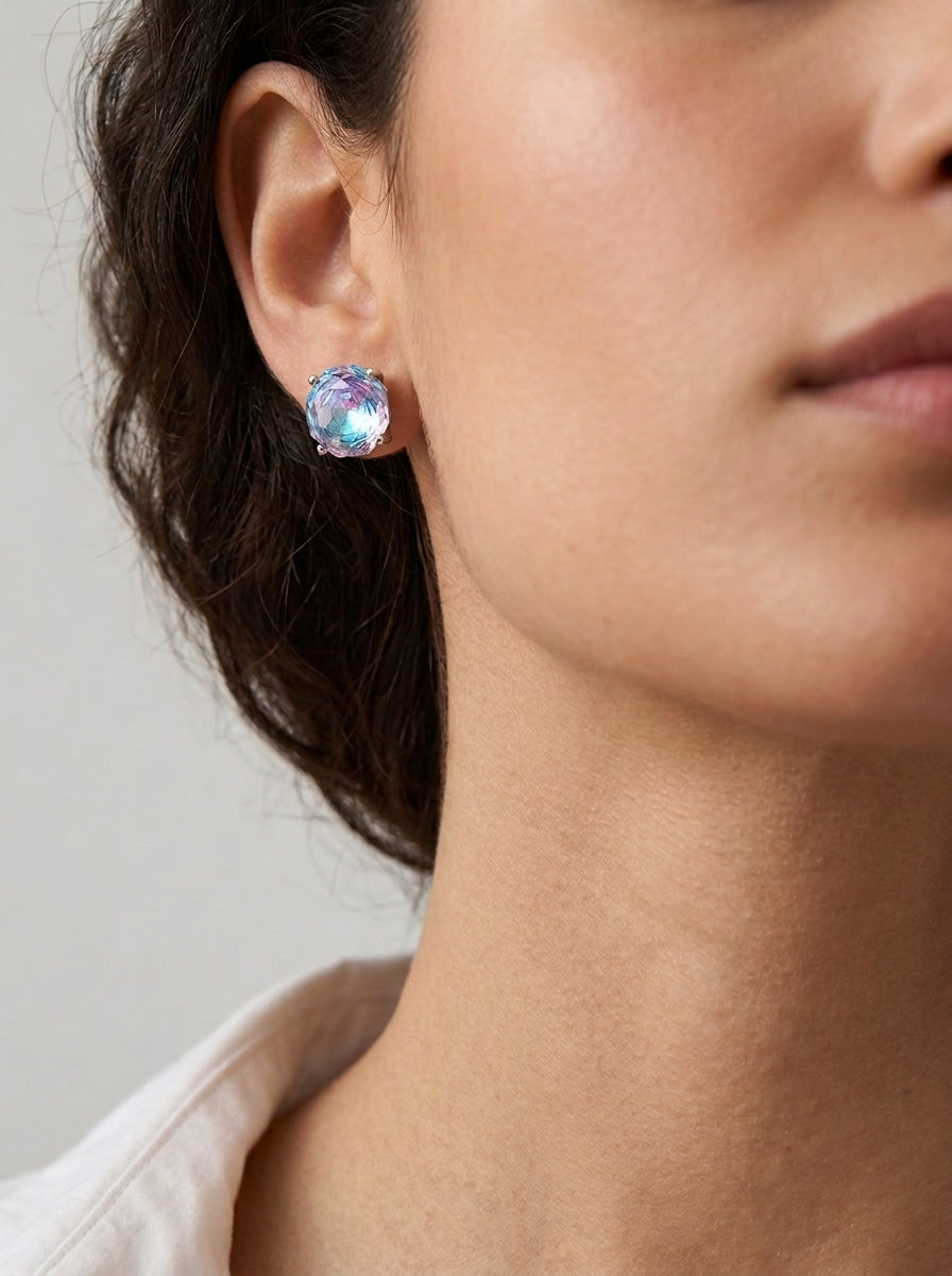 ZIRAVE Jewelry Copper-Based Gold-Plated Gradient Light Earrings