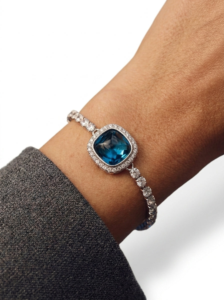 ZIRAVE Jewelry Vintage Sugar Loaf Gem Tennis Bracelet