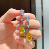 ZIRAVE Jewelry Simulation  Gemstone stud earrings