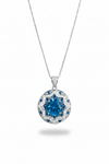 ZIRAVE jewelry simulation Blue spinel pendant